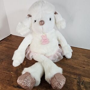 Histoire d'Ours White Poodle Plush Roxane Ballet Dancer Tutu Stuffed Animal
